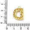 Brass Micro Pave Clear Cubic Zirconia Pendants KK-I476-02G-D-3