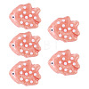 5Pcs Handmade Porcelain Beads PORC-TADJ0001-05G-1
