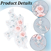 2Pcs Polyester Computerized Embroidered Appliques DIY-CY0003-42-6