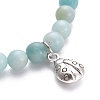 Natural Amazonite Beaded Bracelets BJEW-PH01412-2