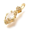 Brass Glass Pendants KK-U061-20G-M-3