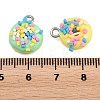 Opaque Resin Pendants RESI-D025-01P-3