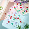 100Pcs 5 Colors Electroplate Glass Beads EGLA-TA0013-54-5