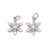 Brass Micro Pave Cubic Zirconia Pendants KK-B167-15P-1