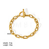 European Style 304 Stainless Steel Cable Chains Bracelet for Women LS-HM2215-15-1