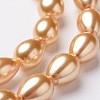 Teardrop Grade A Glass Pearl Beads Strands HY-E001-07A-3