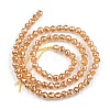 Electroplate Transparent Glass Beads EGLA-B013-02A-PL14-2