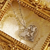 Sweet Stainless Steel Hollow Heart Pendant Necklace for Valentine's Day TX8986-2-1