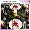 Velvet Bowknot Napkin Rings AJEW-WH0077-173-5