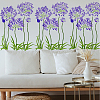 6Pcs 6 Styles Agapanthus Theme PET Hollow Out Drawing Painting Stencils DIY-WH0394-0027-5