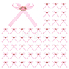 50Pcs Crown with Bowknot Alloy Polyester Single Face Satin Ribbon Garment Accessories JEWB-PH01301-1