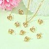 SHEGRACE Valentine's Day Brass Clear Cubic Zirconia Charms XGRQ3P465-595G-5
