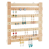 5-Tier Wall-Mounted Wood Earring Display Stand EDIS-WH0016-026-1