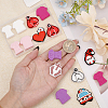 15Pcs 15 Style Food Grade Eco-Friendly Silicone Beads FIND-CA0008-27-4