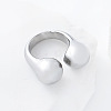 304 Stainless Steel Cuff Open Rings RY3631-4-2