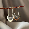 Retro Alloy Hoop Earrings WG3CD9F-01-1