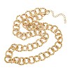12MM 304 Stainless Steel Textured Ring Link Chain Necklaces for Women NJEW-Z115-11G-4