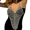 Alloy Full Crystal Rhinestone Multi-Layer Chest Chain Sexy Bikini Body Chains for Beach Party WG852A1-02-2