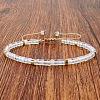 Opalite Heishi Beads Adjustable Braided Bracelets for Men Women BX7041-22-1