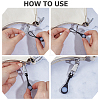 20Pcs 2 Styles Luminous PVC Plastic Replacement Zipper Puller Tabs FIND-CL0002-22-6