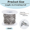 5M Stainless Steel Textured Cable Chains CHS-BM0001-08-2