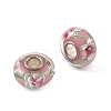 Lampwork & Brass Core European Beads LAMP-P019-01P-29-2