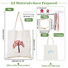 DIY Canvas Shoulder Bag Embroidery Starter Kit DIY-WH0297-14-2