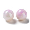 Two Tone Opaque Acrylic Beads SACR-P024-01B-W12-2