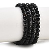 Natural Dyed & Heated Black Onyx Beads Strands LS-G-A129-3mm-25-2
