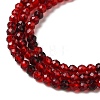 Transparent Glass Beads Strands X-GLAA-H027-01C-4