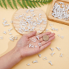 80Pcs 4 Styles Polyester Garment Hook and Eye FIND-DC0005-58-3