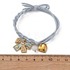 304 Stainless Steel Enamel & Resin Charms Bracelets BJEW-B170-01G-04-3
