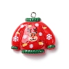 Christmas Opaque Resin Pendants LS-RESI-A049-05H-1
