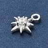 925 Sterling Silver Clear Cubic Zirconia Star Charms STER-U009-06S-3