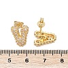 Brass Micro Pave Cubic Zirconia Stud Earrings EJEW-Z091-04G-V-3