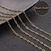 10M PVD Vacuum Plating 304 Stainless Steel Paperclip Chains CHS-BBC0001-07-4
