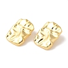 Rack Plating Brass Stud Earrings EJEW-B062-24G-1