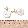 Natural Baroque Keshi Pearl Pendants PALLOY-JF05456-2