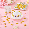 50Pcs 2 Colors Handmade Millefiori Lampwork Beads LAMP-TADJ0001-03C-5