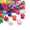 Spray Painted Acrylic Beads OACR-H058-21-1
