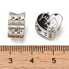 Rack Plating Alloy Enamel European Beads X-PALLOY-A009-21P-2