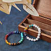 SUNNYCLUE DIY Yoga Chakra Bracelet Making Kits DIY-SC0012-65-5