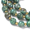 Electroplated Natural Druzy Geode Crystal Beads Strands G-G459-02N-3