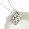 Halloween 201 Stainless Steel Witch Outline Pendant Necklaces for Women WG0654A-02-1