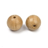Natural Wood Beads WOOD-C019-15mm-01-2