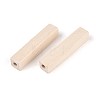 Unfinished Wood European Beads WOOD-S659-13-LF-2