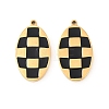 304 Stainless Steel Enamel Pendants STAS-Z190-07G-03-1