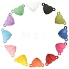 12 Sets 12 Colors Spray Painted Alloy Magnetic Clasps PALLOY-CJ0002-31-5