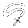 304 Stainless Steel Pendant Necklaces NJEW-H058-04P-4