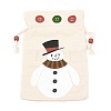 Christmas Theme Cotton Fabric Cloth Bag ABAG-H104-A02-2